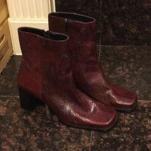 Nine West Snakeskin Boots